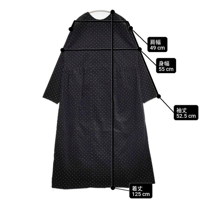 かぐれ ドットコーデュロイ2WAYワンピース GA47-26M006 ワンピース 24AW ブラック ベージュ レディース かぐれ【中古】6-0210T♪