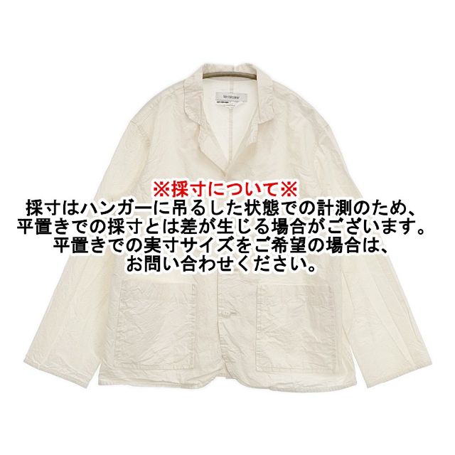 veritecoeur デイリージャケット コットンブロード 定価30800円 KIBATA キバタ ジャケット オフホワイト レディース ヴェリテクール【中古】6-0520M∞_6
