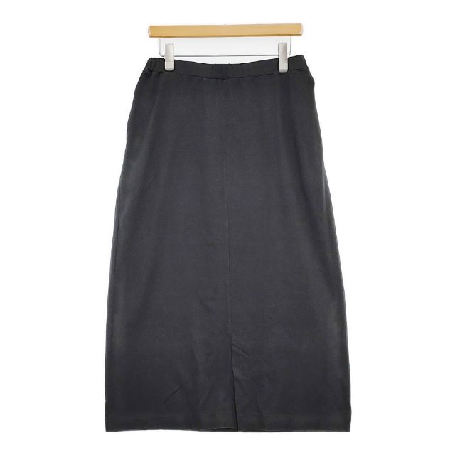 humoresque jersey skirt 定価28000円 GS1301 コットン 日本製 ロングスカート チャコールグレー レディース ユーモレスク【中古】6-0307M∞_1