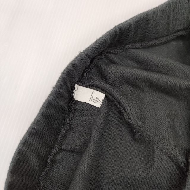 humoresque jersey skirt 定価28000円 GS1301 コットン 日本製 ロングスカート チャコールグレー レディース ユーモレスク【中古】6-0307M∞_2