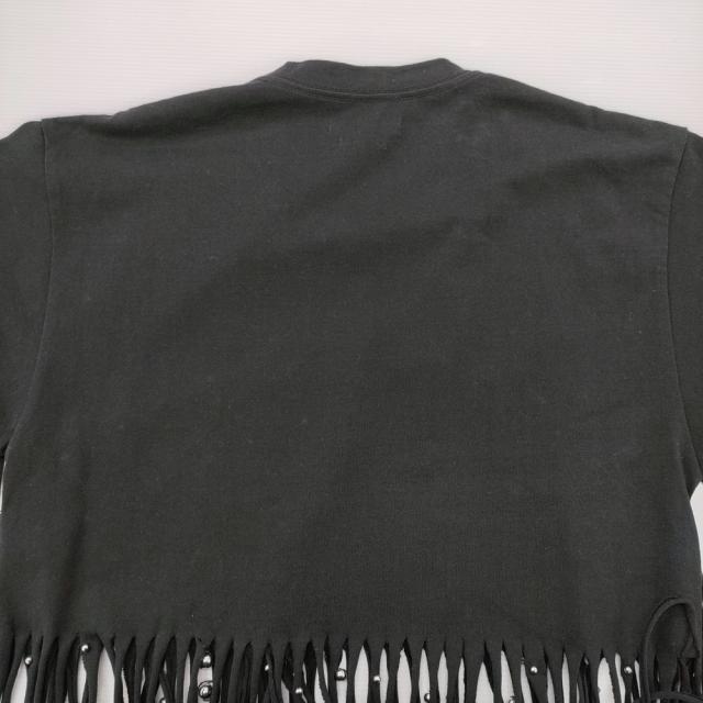 ISABEL MARANT BIANEA スタッズ フリンジハーフスリーププルオーバー 半袖Ｔシャツ カットソー ブラック レディース イザベルマラン【中古】6-0407S♪_5