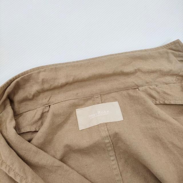 nest Robe UpcycleLino ノースリーブトレンチベスト 01231-1305 リネンコットンロングベスト 23SS ベージュ レディース ネストローブ【中古】6-0403M♪_7
