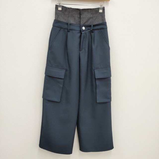 Ameri VINTAGE 未使用品 DENIM LIKE CORSET WORK PANTS 01510820060 ...