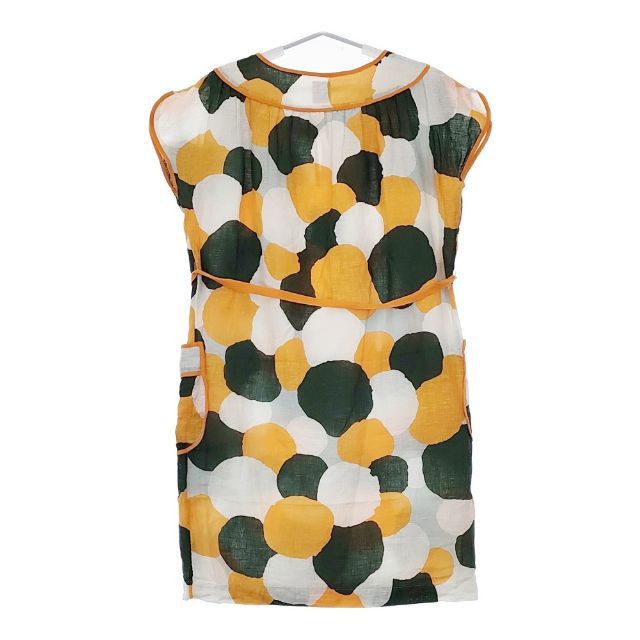 ミナペルホネン　mela　ワンピース　38 mina perhonen 10000feet リネン ns3537 ベルト付き ノースリーブ