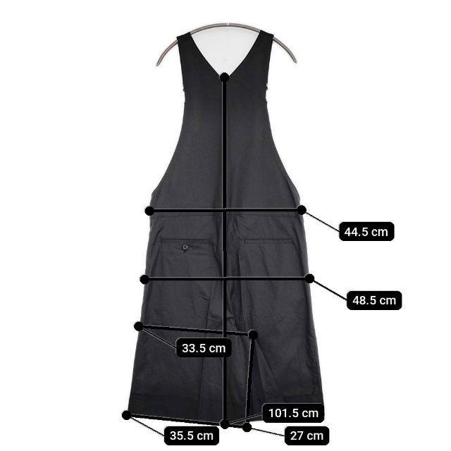 Scye Overall Shorts 1123-81068 オーバーオール ブラック レディース サイ【中古】5-0927M∞_6