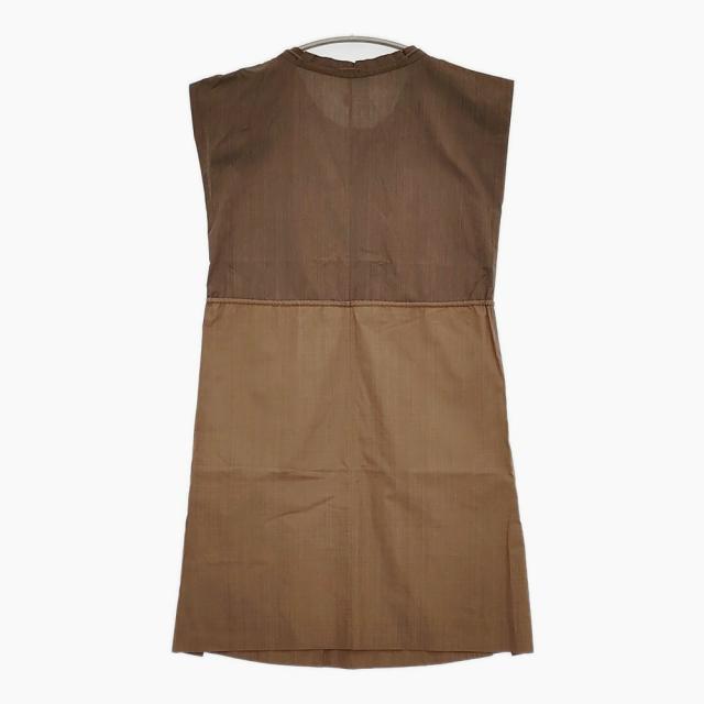 Haat ISSEY MIYAKE HA11FT676 泥染め サイズ2 ノースリーブ ワンピース ブラウン レディース ハートイッセイミヤケ【中古】5-0731S♪_1