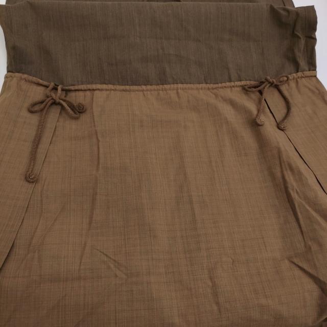 Haat ISSEY MIYAKE HA11FT676 泥染め サイズ2 ノースリーブ ワンピース ブラウン レディース ハートイッセイミヤケ【中古】5-0731S♪_4