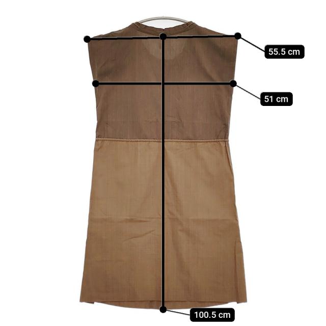 Haat ISSEY MIYAKE HA11FT676 泥染め サイズ2 ノースリーブ ワンピース ブラウン レディース ハートイッセイミヤケ【中古】5-0731S♪_6