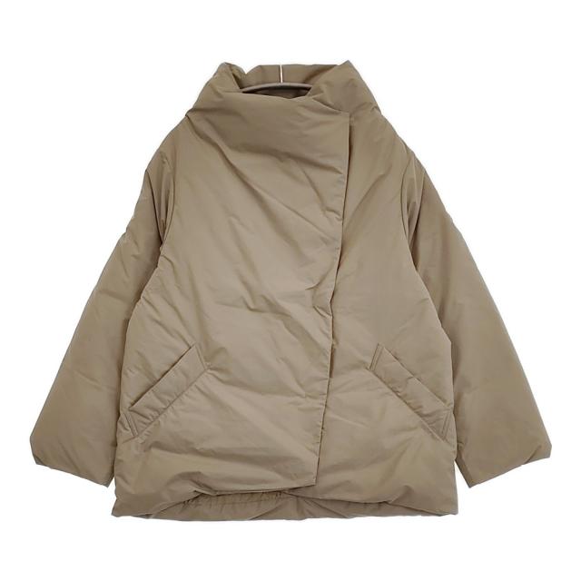 miffew ミフュー スクエアミドルダウンコート 定価74800円 FEW23WJK5110 サイズ1 ダウンコート 23AW ベージュ レディース【中古】5-1108A♪