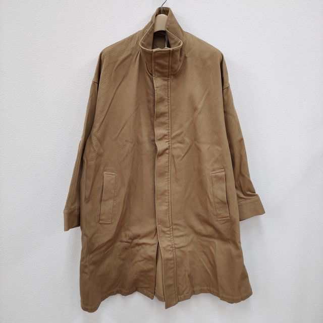 Graphpaper 新品未使用品 Hard Twill Stand Collar Coat GM213-10086 21AW サイズ1 コート ベージュ メンズ グラフペーパー