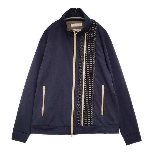 meagratia レーステープトラックブルゾン サイズ3 定価41800円 25283-0801 ブルゾン 25AW ネイビー メンズ メアグラーティア【中古】5-0930M♪