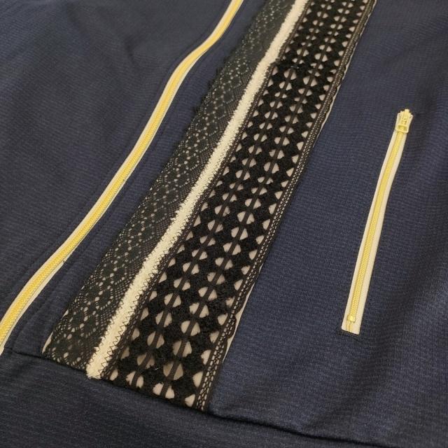 meagratia レーステープトラックブルゾン サイズ3 定価41800円 25283-0801 ブルゾン 25AW ネイビー メンズ メアグラーティア【中古】5-0930M♪ meagratia レーステープトラックブルゾン サイズ3 25283-0801 ブルゾン