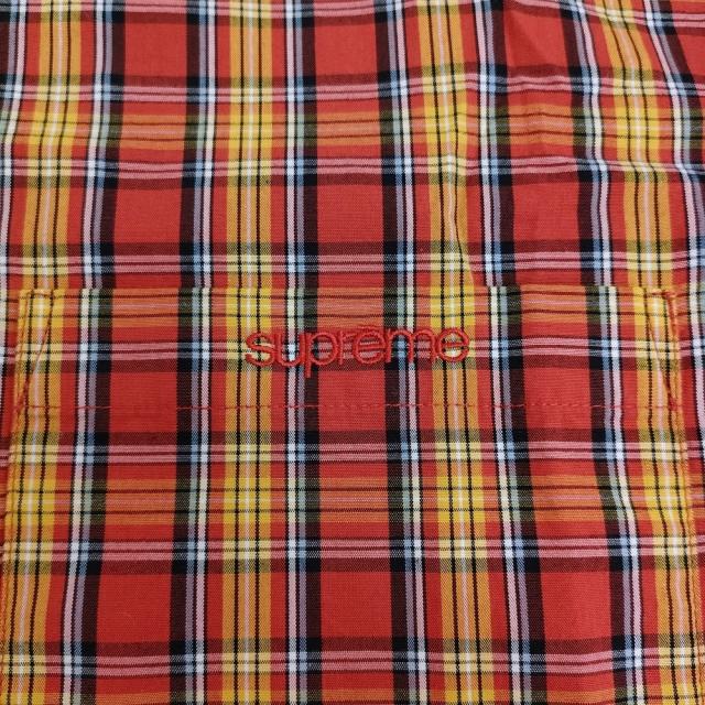 Supreme 新品タグ付き Plaid Short-Sleeve Shirt サイズXL SS25S12 チェック 半袖シャツ 25SS レッド メンズ シュプリーム【中古】5-1219S♪_4