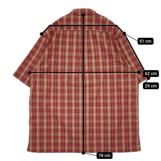 Supreme 新品タグ付き Plaid Short-Sleeve Shirt サイズXL SS25S12 チェック 半袖シャツ 25SS レッド メンズ シュプリーム【中古】5-1219S♪_5