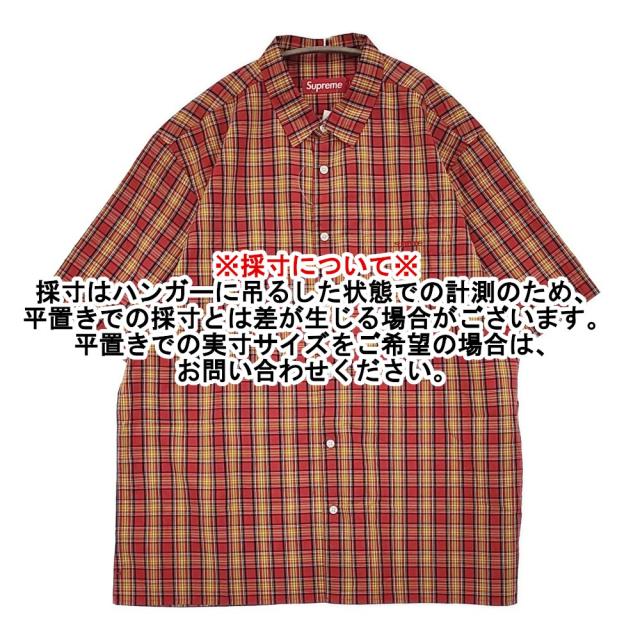 Supreme 新品タグ付き Plaid Short-Sleeve Shirt サイズXL SS25S12 チェック 半袖シャツ 25SS レッド メンズ シュプリーム【中古】5-1219S♪_6