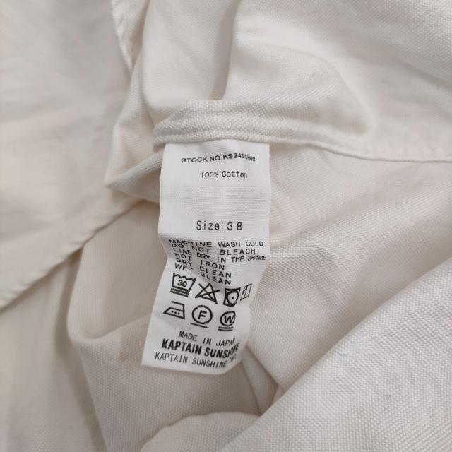 KAPTAIN SUNSHINE Pullover Shirt Finx Cotton Oxford 定価35200円 長袖シャツ 24SS アイボリー メンズ キャプテン サンシャイン【中古】5-0805M♪