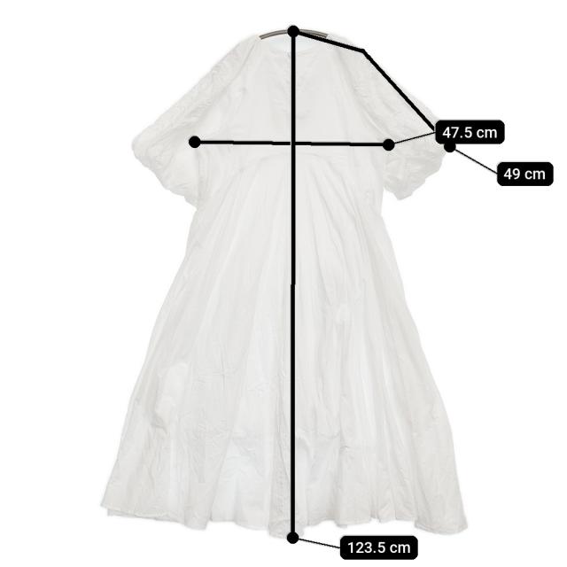 AAYUSHI パフスリーブエンブロイダリーフレアワンピース ベイクルーズ