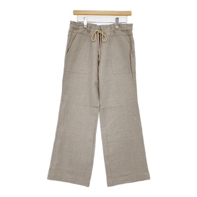 MEYAME 美品 LINEN PANTS MEY-1821 リネンパンツ 定価29700円 パンツ 24SS ベージュ レディース メヤメ【中古】5-0930M♪