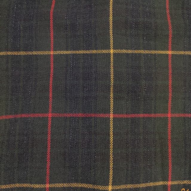 45R/45rpm ジンバネルチェックのフリルカシュクール ブラウス 羽織り 