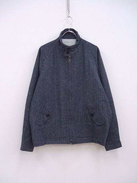 un/unbient 新品 SILK NEP HERRINGBONE HARRINGTON ジャケット ネイビー メンズ アン【中古】2-0829T♪