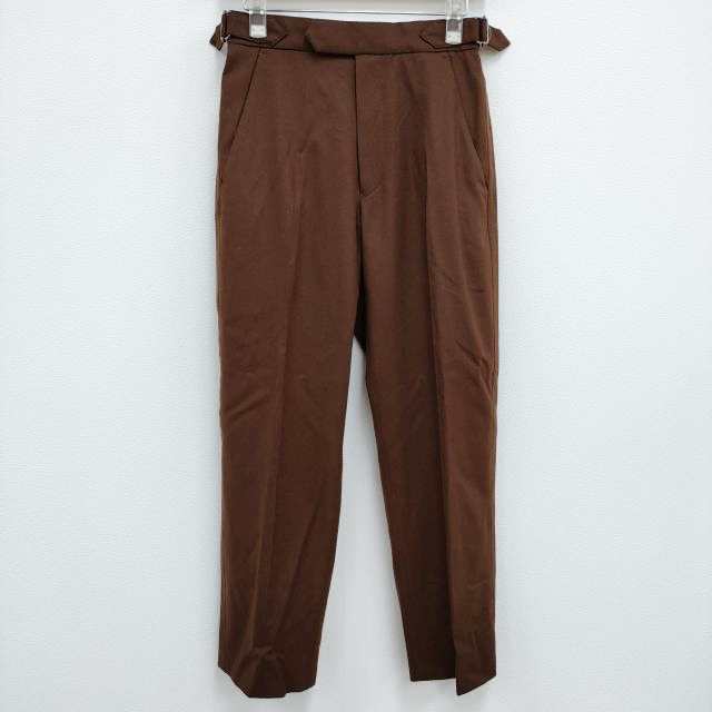 YOKE 新品 COVERED STRAIGHT FIT TROUSERS 定価39600円 トラウザーズ パンツ 22AW ブラウン メンズ ヨーク【中古】3-1005T♪の通販は