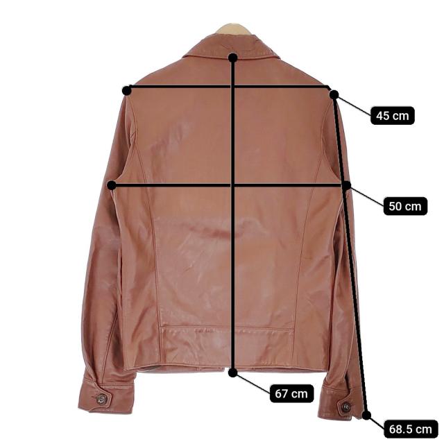 Maison Martin Margiela レザージャケット ここのえ期 アーカイブ 48 ブルゾン 09SS ブラウン メンズ メゾンマルタンマルジェラ【中古】4-1031T♪_4