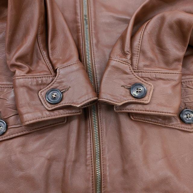 Maison Martin Margiela レザージャケット ここのえ期 アーカイブ 48 ブルゾン 09SS ブラウン メンズ メゾンマルタンマルジェラ【中古】4-1031T♪_8