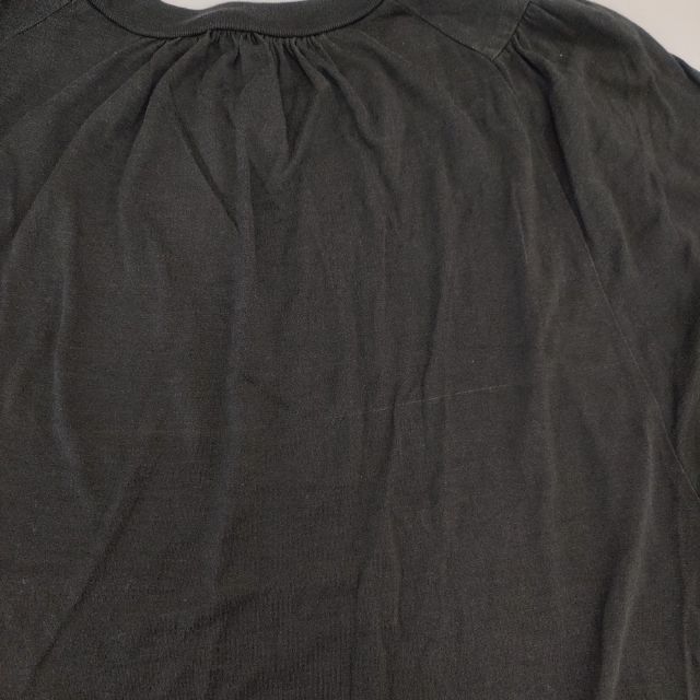 mina perhonen tarn シルク コットン ys8421 Ｔシャツ カットソー ブラック レディース ミナペルホネン【中古】6-0502S∞_4