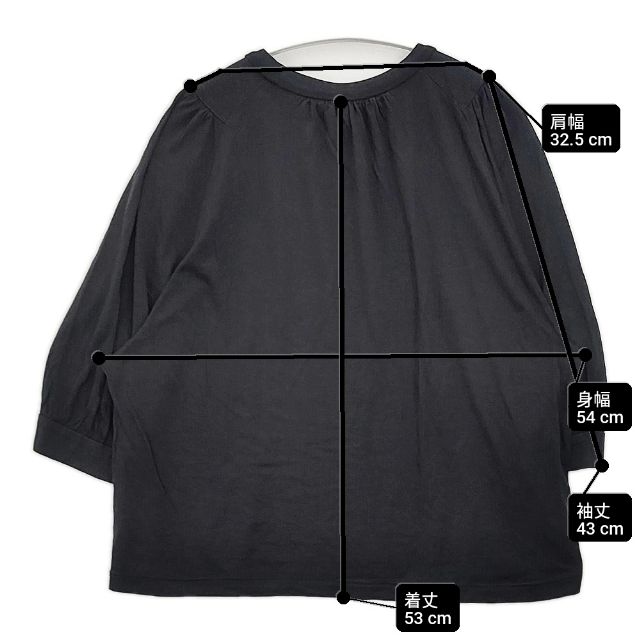 mina perhonen tarn シルク コットン ys8421 Ｔシャツ カットソー ブラック レディース ミナペルホネン【中古】6-0502S∞_5