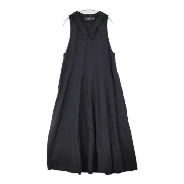 GARMENT REPRODUCTION OF WORKERS 日本製 サイズ1 コットン ノースリーブ ギャザー ロング ワンピース ブラック レディース ガーメントリプロダクションオブワーカーズ【中古】6-0506S◎