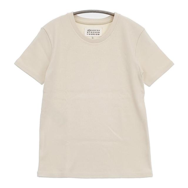 MAISON MARGIELA 22SS S51GC0512 S23876 コットン 無地 Mサイズ 半袖Ｔシャツ カットソー アイボリー レディース メゾンマルジェラ【中古】6-0506S◎