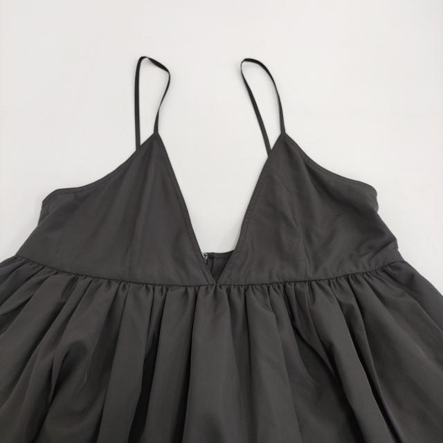 SLOBE IENA タフタギャザーキャミワンピース 大きさ38 必要経費13200円 衣装 26SS 黒いこと レディース スローブイエナ【中古】6-0505M♪