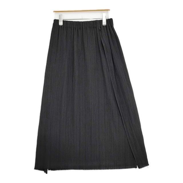 JURGEN LEHL J0141FS131 シルクウールコットン 織の筋目 必要経費59400円 日本製 ロングスコート 24SS 黒いこと レディース ヨーガンレール【中古】6-0428G♪