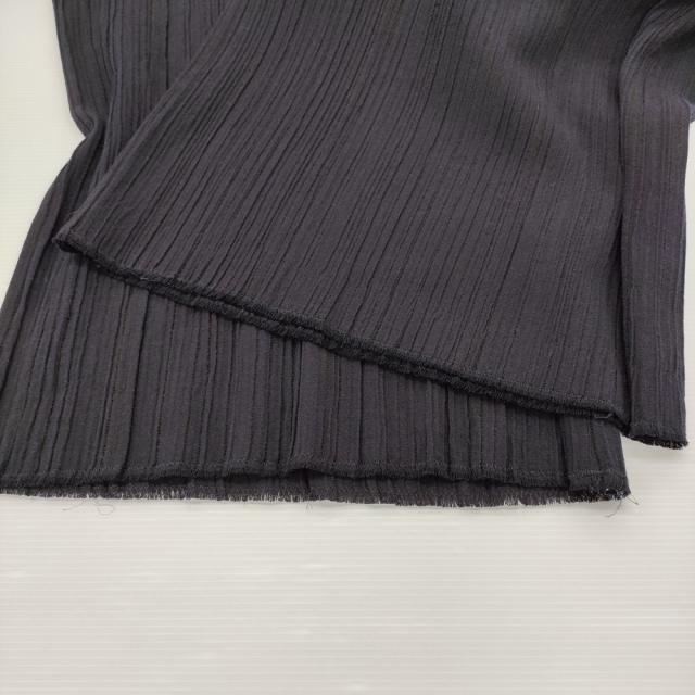 JURGEN LEHL J0141FP131 シルクウールコットン プリーツ ワイドパンツ 定価61600円 日本製 24SS ネイビー 濃紺 レディース ヨーガンレール【中古】6-0428G♪_5