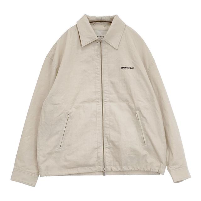 Bram’s Fruit ブラムズフルーツ Ripstop Text Logo Jacket 定価42900円 リップストップ ジャケット 26SS オフホワイト メンズ【中古】6-0501M♪