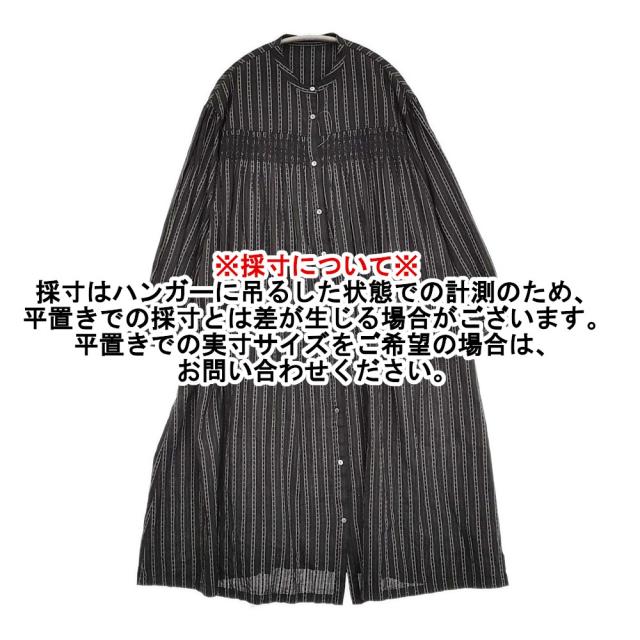 Conges payes/ADIEU TRISTESSE スモッキングドビーワンピース 黒いこと 白いこと レディース コンジェ ペイエ/アデュートリステス【中古】6-0424M♪