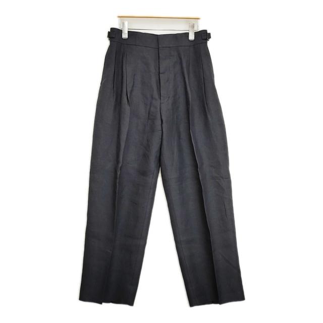 HUM VENT ヒューベント SICCUM TROUSERS シクムトラウザース サイズ2 定価53900円 HV401002ER リネン パンツ ネイビー メンズ【中古】6-0320M♪