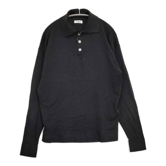 nakedgauge ネイキッドゲージ 25SS 80POLO SS サイズ2 ポロシャツ NG25S-KSW01 セーター ニット ブラック メンズ【中古】6-0320M♪