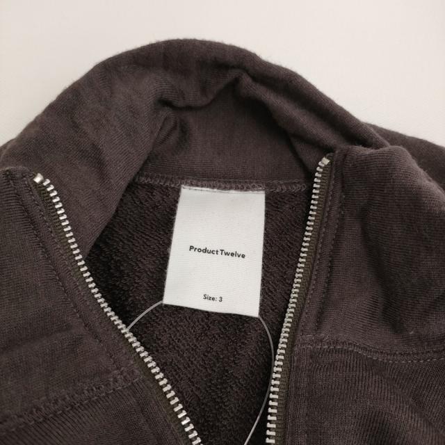 Product Twelve プロダクトトゥエルブ Super 140’s Melino Wool Half Zip サイズ3 26SS-PC03 スウェット 26SS ブラウン メンズ【中古】6-0317M♪_2