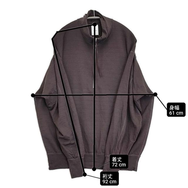 Product Twelve プロダクトトゥエルブ Super 140’s Melino Wool Half Zip サイズ3 26SS-PC03 スウェット 26SS ブラウン メンズ【中古】6-0317M♪_5