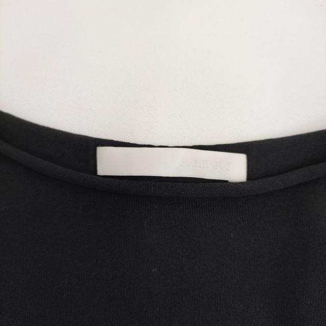 evam eva cotton pullover コットンプルオーバー E261K095 サイズM ニット 26SS ブラック レディース エヴァムエヴァ【中古】6-0320M♪_2