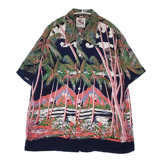 東洋エンタープライズ DUKE KAHANAMOKU COCONUT PALMS & DIAMOND HEAD アロハ 半袖シャツ マルチカラー メンズ トーヨーエンタープライズ【中古】6-0601S∞