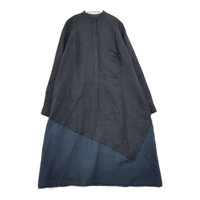 shinyaseki シンヤセキ スタンドカラーフライフロント 衣装 必要経費69300円 異原料品使い走り 衣装 23AW 米国海軍 黒いこと レディース【中古】6-0608M∞