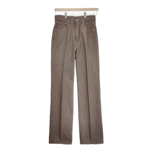 AURALEE 新品 HARD TWIST BROWN DENIM 5P PANTS 26 A23AP02MD デニムパンツ ブラウン レディース オーラリー【中古】4-1006G