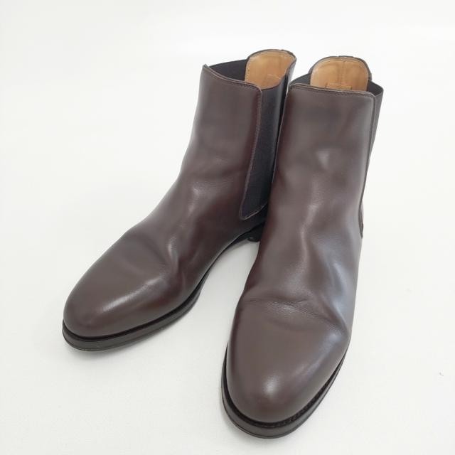 F.LLI Giacometti レザー サイズ37 サイドゴア ブーツ ブラウン レディース フラテッリジャコメッティ【中古】5-1210G◎