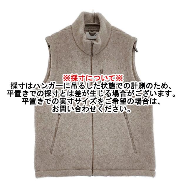 YAECA ウールフリースベスト 14452 サイズS NATURAL.L.GRAY ベスト ライトグレー レディース ヤエカ【中古】6-0304T♪_5