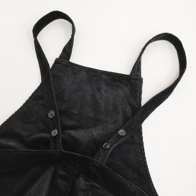 R&D.M.Co- 未使用品 9W CORDUROY SALOPETTE サイズS コーデュロイ サロペット 25AW ブラック レディース オールドマンズテーラー【中古】6-0304T♪_3
