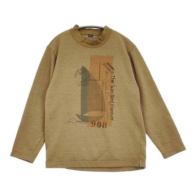 45R/45rpm 裏毛deレイヤードヨットの908Tシャツ カットソー 定価24200円 スウェット カーキ レディース フォーティーファイブアールピーエム【中古】6-0401T♪