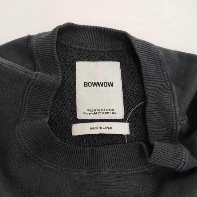 BOWWOW UNISPHERE SWEATSHIRTS ダメージ加工 サイズXL スウェット ブラック メンズ バウワウ【中古】6-0109M♪_2