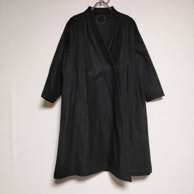 Lin francais d’antan カシュクール ガウン ウール コート ブラック レディース ランフランセダンタン【中古】4-1114T∞